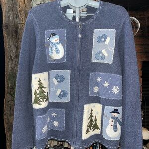 Croft & Barrow Navy Winter Cardigan